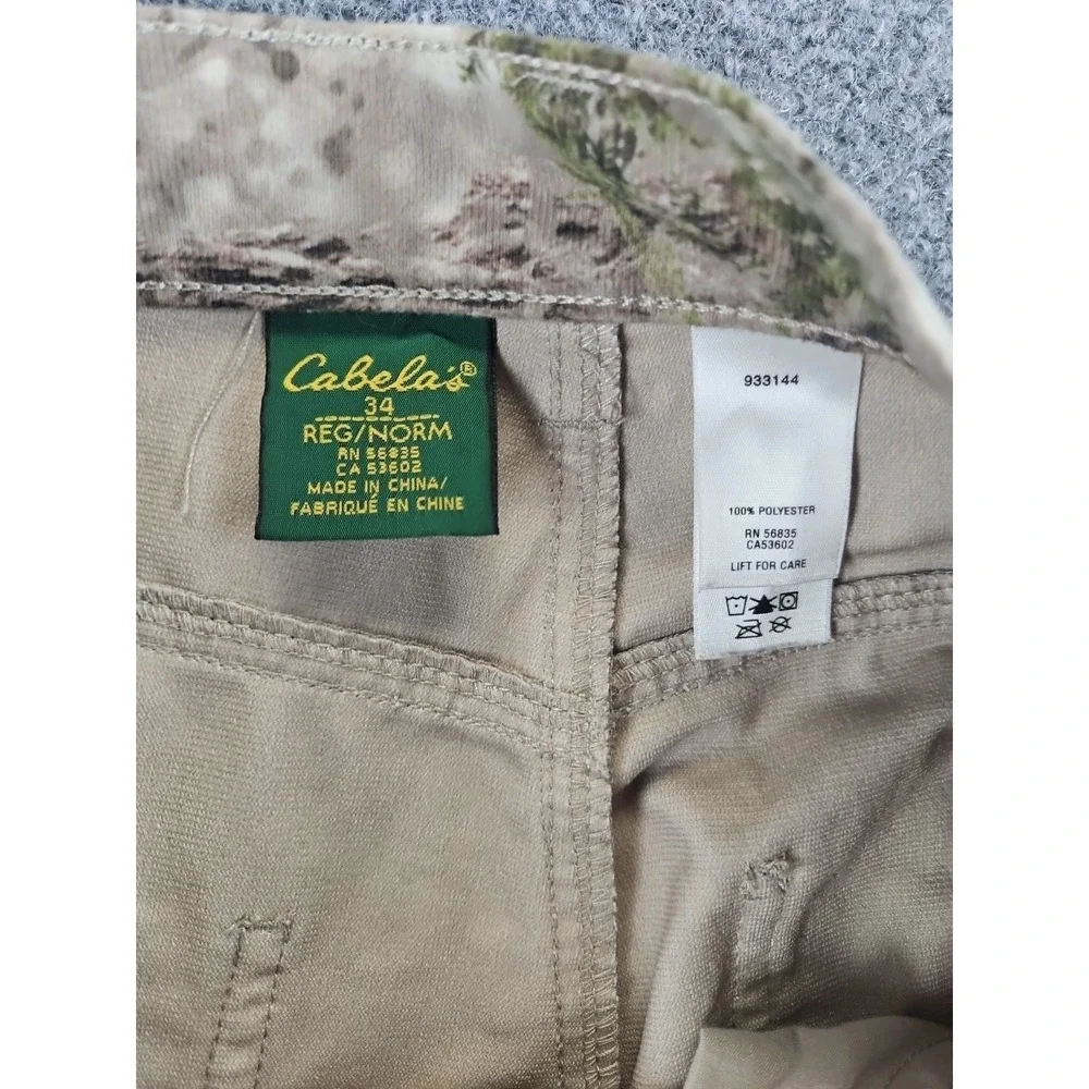 Cabela's ZONZ Woodlands Mens 34 Reg Camouflage Cargo Hunting Pants 1493